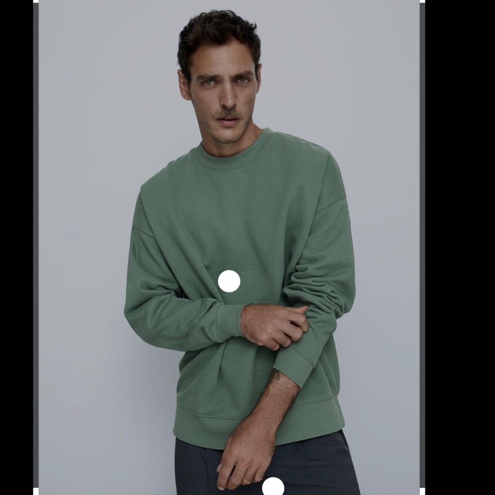 ZARA Oversized Crewneck Sweater Sz L